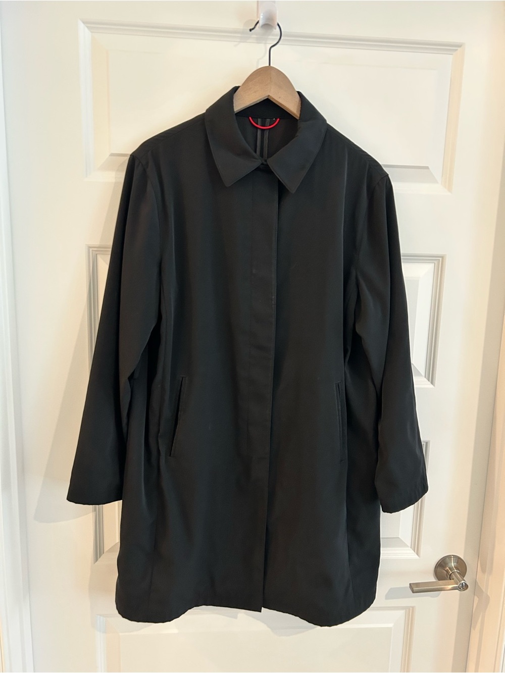 Next Black Trench Coat Size 12 US 16 UK